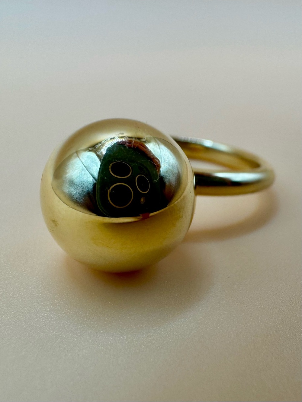 Tiffany & Co 18K Yellow Gold Large HardWear Ball Ring - Picture 4 of 11